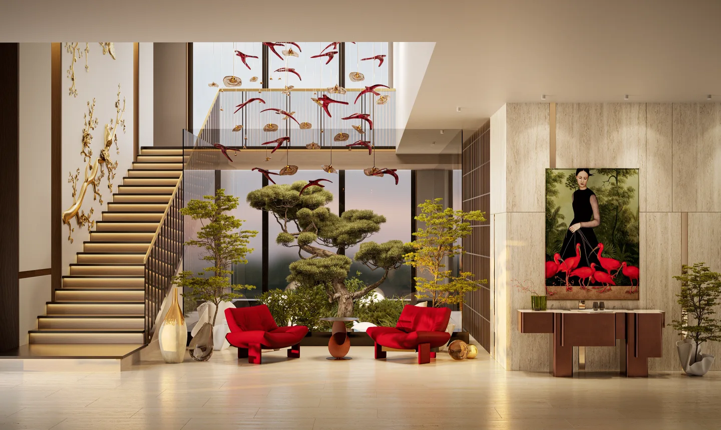 Residential interior rendering 14 by Sphere Design