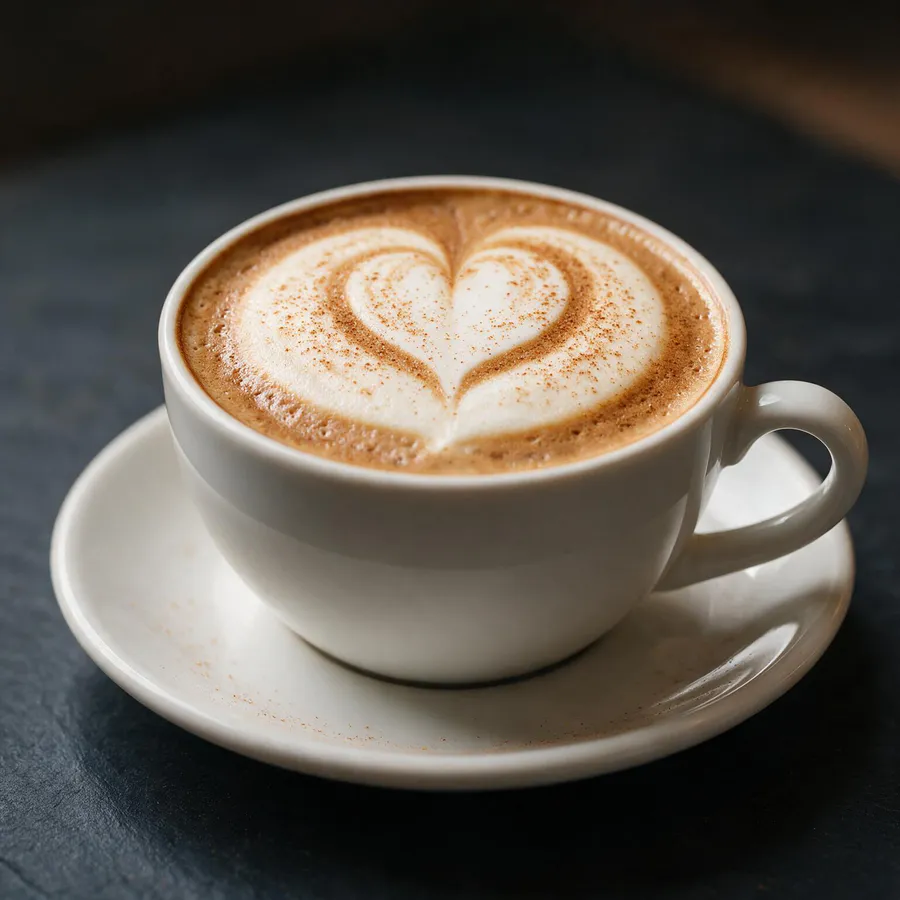 Cappuccino con arte latte